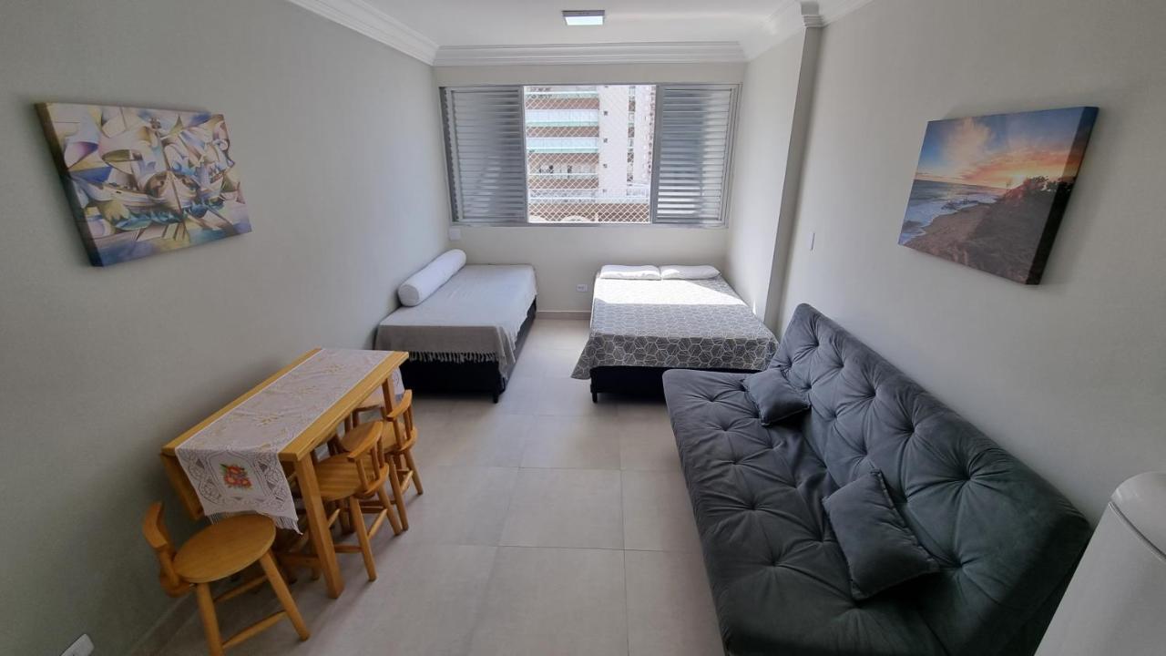 Apartamento Kit Praia Grande Na Guilhermina Frente Mar Apartment Bagian luar foto