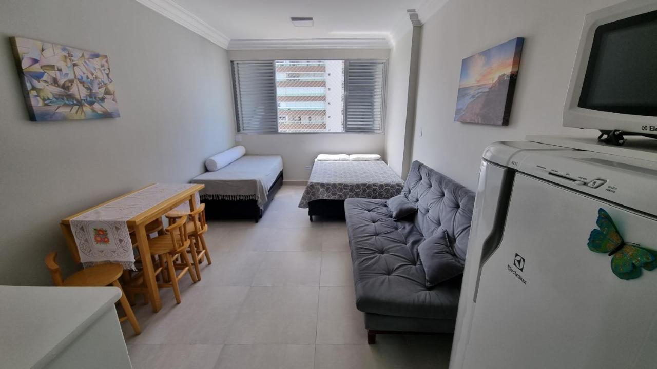 Apartamento Kit Praia Grande Na Guilhermina Frente Mar Apartment Bagian luar foto