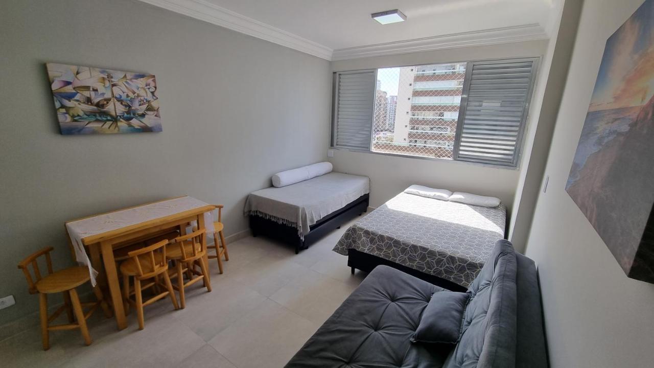 Apartamento Kit Praia Grande Na Guilhermina Frente Mar Apartment Bagian luar foto