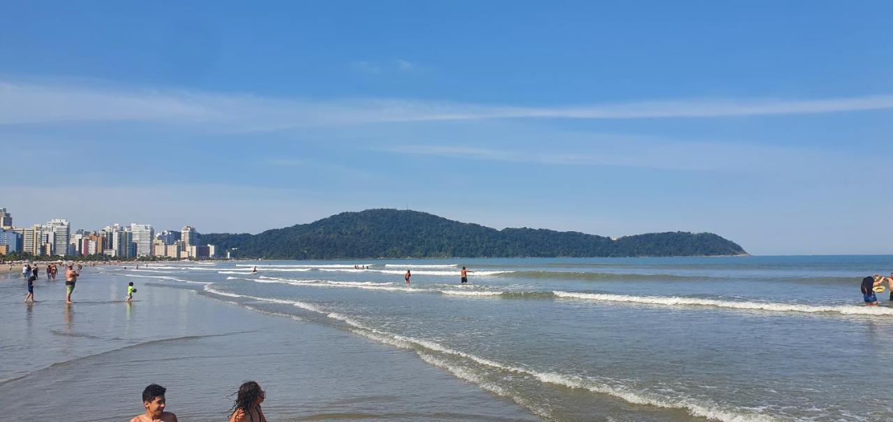 Apartamento Kit Praia Grande Na Guilhermina Frente Mar Apartment Bagian luar foto