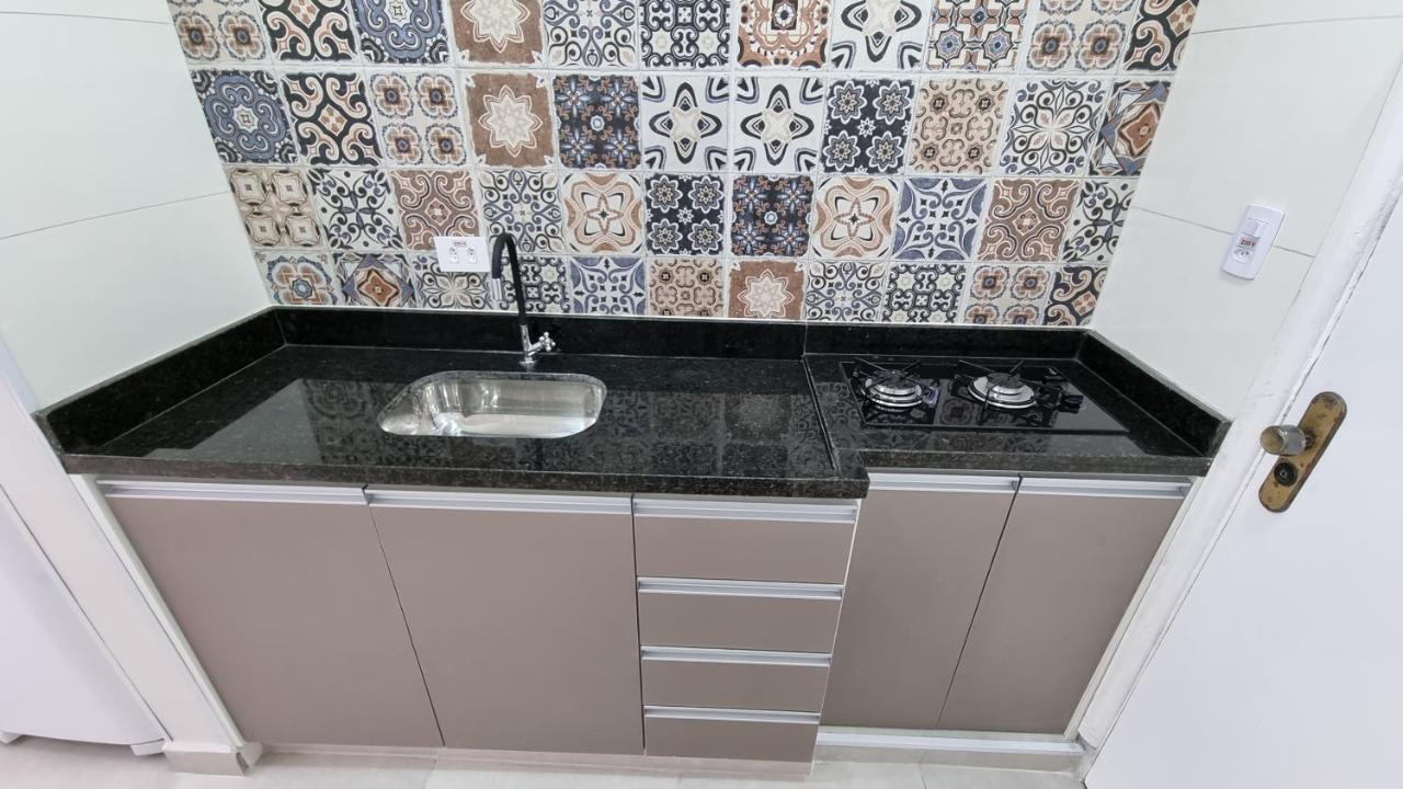Apartamento Kit Praia Grande Na Guilhermina Frente Mar Apartment Bagian luar foto