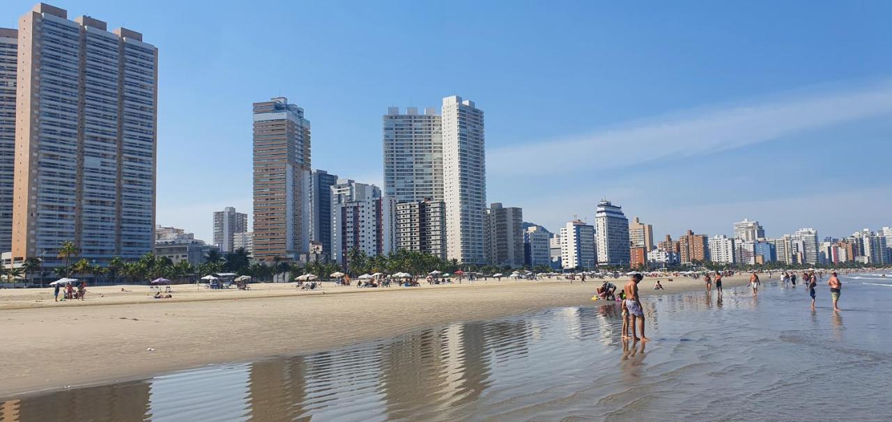 Apartamento Kit Praia Grande Na Guilhermina Frente Mar Apartment Bagian luar foto