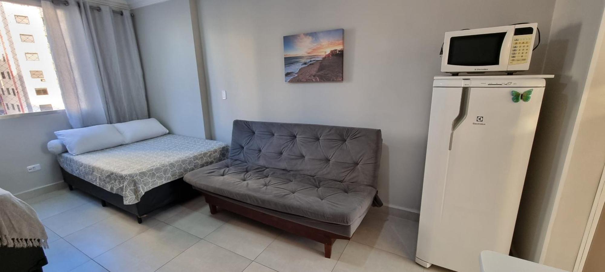 Apartamento Kit Praia Grande Na Guilhermina Frente Mar Apartment Bagian luar foto