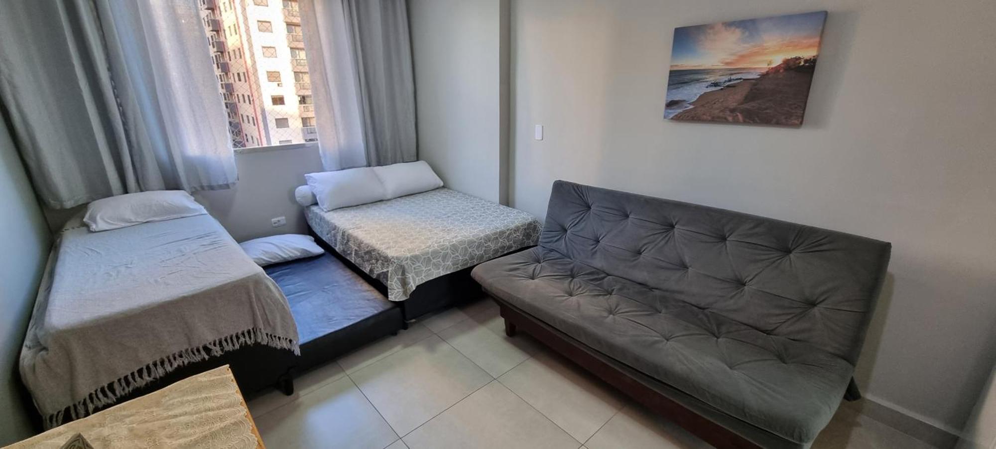 Apartamento Kit Praia Grande Na Guilhermina Frente Mar Apartment Bagian luar foto